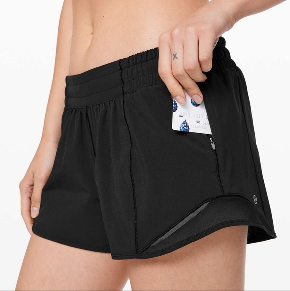 Lululemon Hotty Hot Short II *Long 4", W7ARLT, Black, Size 8 - Picture 1 of 16